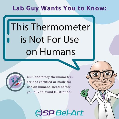 SP H-B DURAC General Purpose Lab Thermometer Total Immersion Glass Liquid Thermometer for Laboratories, Universities, Food and Beverage Processing, -20 to 150 Degrees Celsius in Saudi Arabia