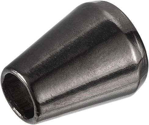 64 قطعة من أقفال حبل معدني على شكل جرس مخروطي، قفل حبل معدني ينتهي بأقفال حبل سدادة لحقائب الظهر وحقائب أربطة الأحذية، أسود in Kuwait