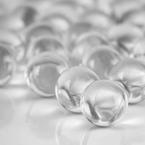 CYS EXCEL X-Large 1" Champagne Glass Marble Gemstone Vase Fillers (1 LB) | Multiple Color Choices Marble Beads | Decorative Mosaic Gem Pebbles | Aquarium Rocks Floral Supplies (Approx. 18-25 PCS) in Saudi Arabia
