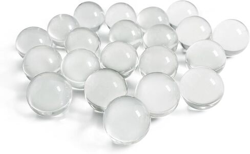 CYS EXCEL X-Large 1" Champagne Glass Marble Gemstone Vase Fillers (1 LB) | Multiple Color Choices Marble Beads | Decorative Mosaic Gem Pebbles | Aquarium Rocks Floral Supplies (Approx. 18-25 PCS) in Saudi Arabia