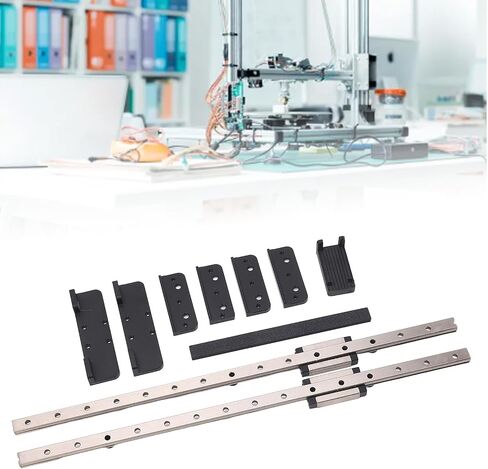 Ender 3 Linear Rail Kit, 2PCs Guide Rails Y Axes Guide Rail with Sliding Block, 3D Printer Linear Motion Rail for Neptune 3 Pro 4 for Ender 3 Pro V2 S1 S1 Pro in Saudi Arabia