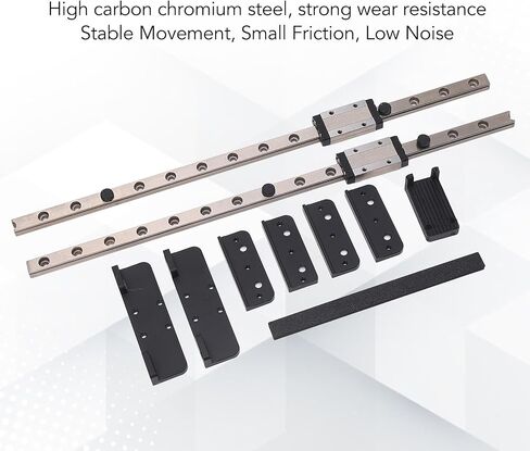 Ender 3 Linear Rail Kit, 2PCs Guide Rails Y Axes Guide Rail with Sliding Block, 3D Printer Linear Motion Rail for Neptune 3 Pro 4 for Ender 3 Pro V2 S1 S1 Pro in Saudi Arabia