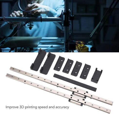 Ender 3 Linear Rail Kit, 2PCs Guide Rails Y Axes Guide Rail with Sliding Block, 3D Printer Linear Motion Rail for Neptune 3 Pro 4 for Ender 3 Pro V2 S1 S1 Pro in Saudi Arabia