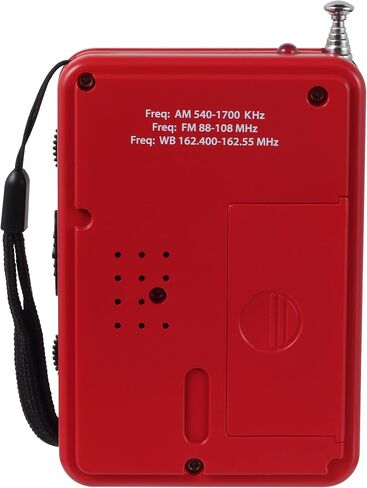 JENSEN JEP-100 Portable AM/FM Weather Band Radio with Flashlight, Compact Size Emergency Radio, Receives Broadcast by NOAA on All 7 Weather Band Frequencies in Saudi Arabia