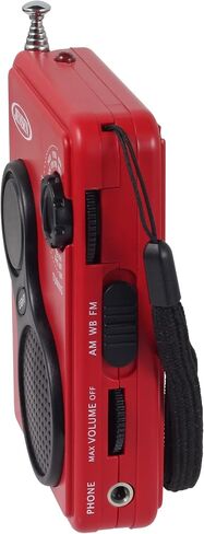 JENSEN JEP-100 Portable AM/FM Weather Band Radio with Flashlight, Compact Size Emergency Radio, Receives Broadcast by NOAA on All 7 Weather Band Frequencies in Saudi Arabia