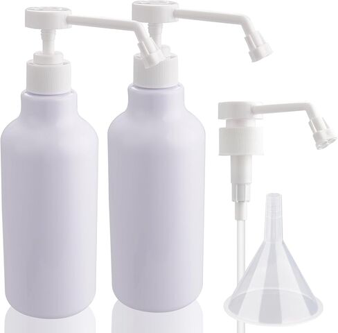 زجاجات رذاذ بلاستيكية، زجاجة رذاذ فارغة، 16.9 أونصة/500 مل، عبوتان من زجاجات الرش شديدة التحمل، زجاجة مياه رذاذ/تيار لحلول التنظيف، والنباتات، والحيوانات الأليفة، والزيوت العطرية، والشعر، والطبخ (أبيض) in Kuwait