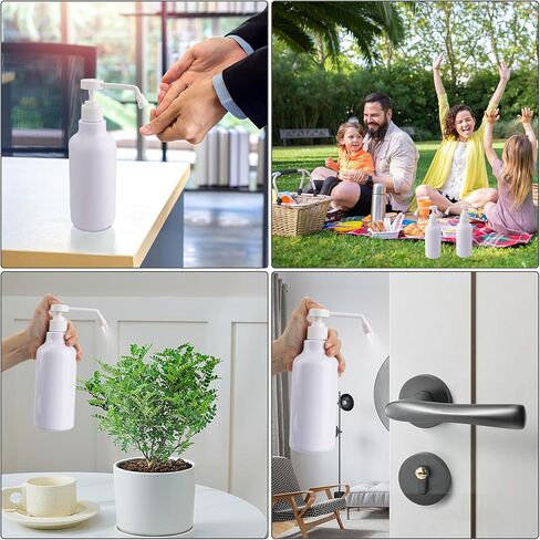 زجاجات رذاذ بلاستيكية، زجاجة رذاذ فارغة، 16.9 أونصة/500 مل، عبوتان من زجاجات الرش شديدة التحمل، زجاجة مياه رذاذ/تيار لحلول التنظيف، والنباتات، والحيوانات الأليفة، والزيوت العطرية، والشعر، والطبخ (أبيض) in Kuwait
