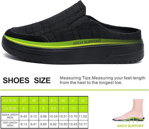 أحذية تقويم العظام النسائية قوس دعم النعال لالتهاب اللفافة الأخمصية السكري عادية الانزلاق على البغال مريحة المشي قماش متعطل in Kuwait