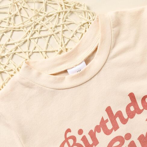 قميص عيد ميلاد فتاة طفلة عيد ميلاد تي شيرت قصير الأكمام أعلى كعكة سحق الزي الملابس in Kuwait