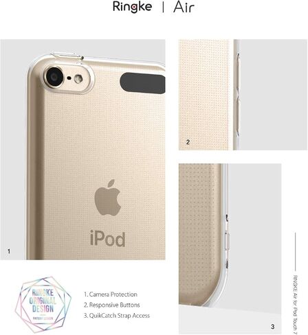 Ringke Air Designed for iPod Touch 7 Case (2019), iPod Touch 6th Generation Case, iPod Touch 5th Generation Case (2015) 4.0" - Clear in Saudi Arabia