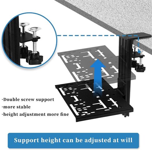 Universal Desk Mount For Racing Sim Shifter & Handbrake Clamp Compatible Logitech G Driving Force Shifter, Thrustmaster TH8A, TH8S, TSSH Shifter, G29/920/923, T248/300/500 Steering Wheel and handbrake in Saudi Arabia