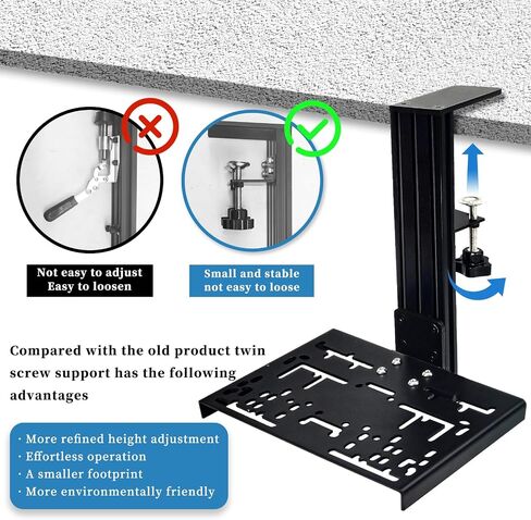 Universal Desk Mount For Racing Sim Shifter & Handbrake Clamp Compatible Logitech G Driving Force Shifter, Thrustmaster TH8A, TH8S, TSSH Shifter, G29/920/923, T248/300/500 Steering Wheel and handbrake in Saudi Arabia