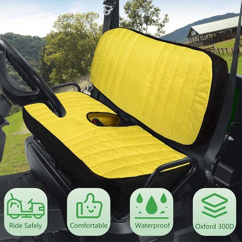LP66449 غطاء مقعد متوسط ​​الحجم مقعد أمامي مبطن مناسب لجون ديري جاتور XUV560 XUV590 | قماش أكسفورد 300D، مريح، مقاوم للماء in Kuwait