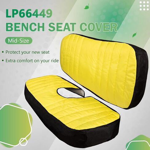 LP66449 غطاء مقعد متوسط ​​الحجم مقعد أمامي مبطن مناسب لجون ديري جاتور XUV560 XUV590 | قماش أكسفورد 300D، مريح، مقاوم للماء in Kuwait