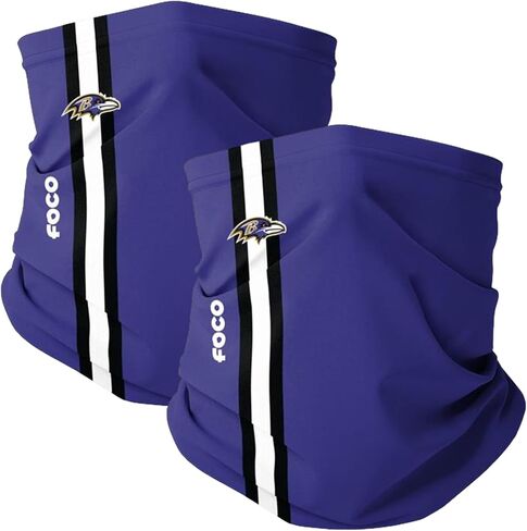 وشاح FOCO Baltimore Ravens NFL مخيط على أرض الملعب - عبوة من قطعتين in Saudi Arabia