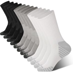 BAMBOO COOL Women's Ankle Socks Athletic Cushioned Moisture Wicking For Ladies, Running Socks Arch Support Breathable, White Socks 6 Pack in Saudi Arabia