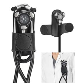 Stethoscope Holder Clip for EKO CORE 500™ – Lightweight PU Leather Hip Holder Clip for Physicians, Nurses, EMTs, and Medical Students in Kuwait
