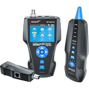 اختبار كبل شبكة Noyafa NF-8209S ، اختبار كابل Ethernet مع POE ، NCV ، اختبار طول الكابل ، وميض المنفذ ، وضع المسح الضوئي لخالية من المتاعب ، CAT5 ، CAT6 TRACER in Kuwait