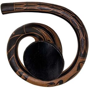 Didgeridoo, Baked wood Didgehorn Maori (Tone F) in Saudi Arabia