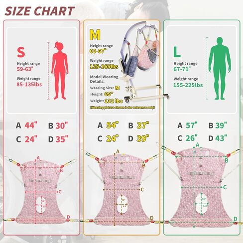 Patient Lift Sling with Commode Opening for Toileting,Medical Full Body Sling for Bedridden/Elderly to Transfer,Reposition,Bathing-500Lbs (Red Geometric Pattern, Large) in Saudi Arabia
