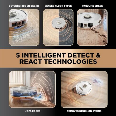 Shark Robot Vacuum & MOP ، PowerDetect Nevertouch Pro ، الفارغة الذاتية ، والتعويض عن الذات مع سعة حطام وسدة ذاتية ، و 60 يومًا ، وخزان إعادة ملء لمدة 30 يومًا ، و 5 تقنيات PowerDetect ، و AV2800 (متجدد) (متجدد) in Saudi Arabia