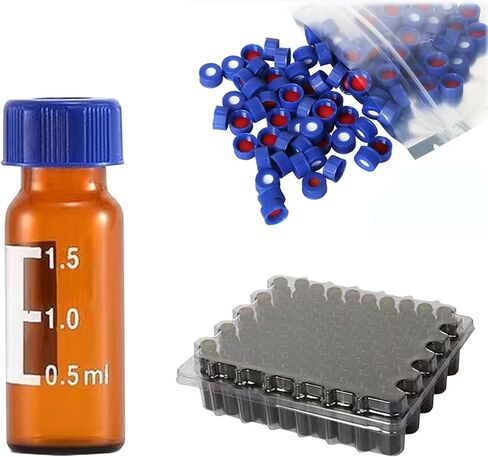 قوارير 2ml Autosampler ، 9-425 قوارير HPLC مع غطاء المسمار ، PTFE البيضاء و SINGEN in Kuwait