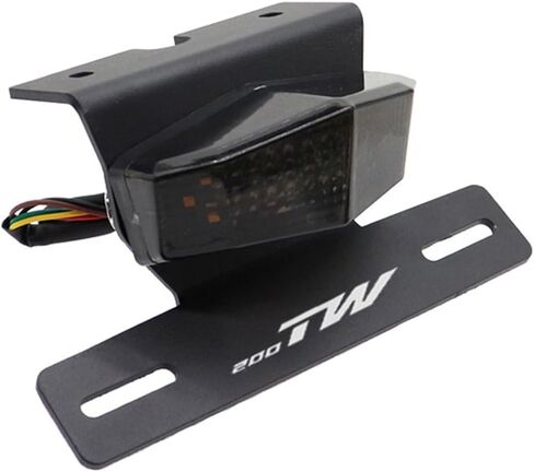 Tail Tidy Kit for TW200 TW 200 1989-2024 Fender Eliminator Kit Equipped License Plate Holder Integrated LED Tail Light, Brake & Turn Signal Blinker (Red) in Saudi Arabia