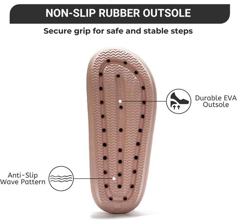 Project Cloud House Slippers Womens Sandals - Non-Slip and Lightweight Recovery Slippers for Women Beach Essentials Water Slides for Women (Pillow Strap, White, 10) in Saudi Arabia