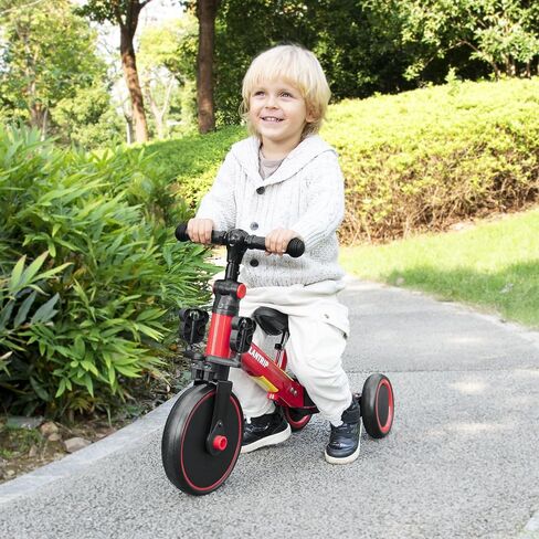 Elantrip 5 in 1 Balance Bike للأطفال من سن 1 إلى 3 سنوات ، أطفال Toddler Thercycle Kids Trikes Trikes ، أفضل ألعاب للبنين والفتاة ، وتدريب التوازن ، والمقعد القابل للتعديل والدواسة القابلة للإزالة in Kuwait