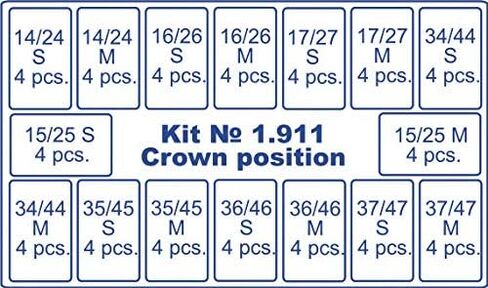 1.911 مصفوفات التيجان شفافة الأسنان مصفوفة 64 PCS/Pack (الخلفي) Tor VM in Saudi Arabia