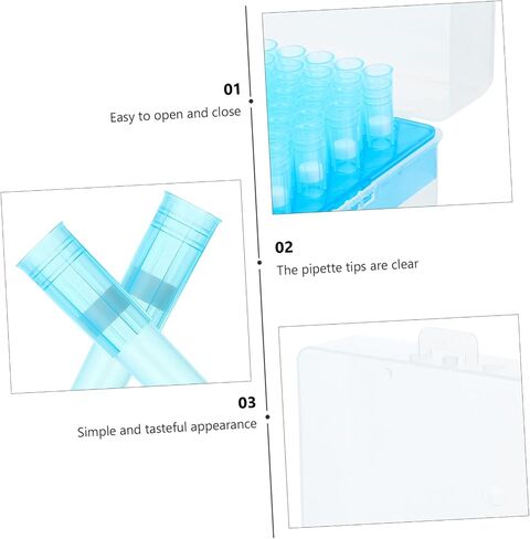 Cabilock 100pcs Plastic Pipette Tips Suction Head Standard Pipette for Experiment in Saudi Arabia