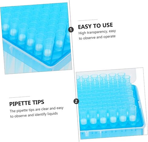 Cabilock 100pcs Plastic Pipette Tips Suction Head Standard Pipette for Experiment in Saudi Arabia