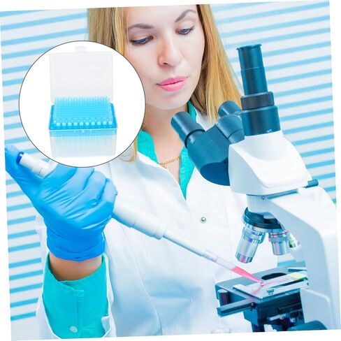 Cabilock 100pcs Plastic Pipette Tips Suction Head Standard Pipette for Experiment in Saudi Arabia