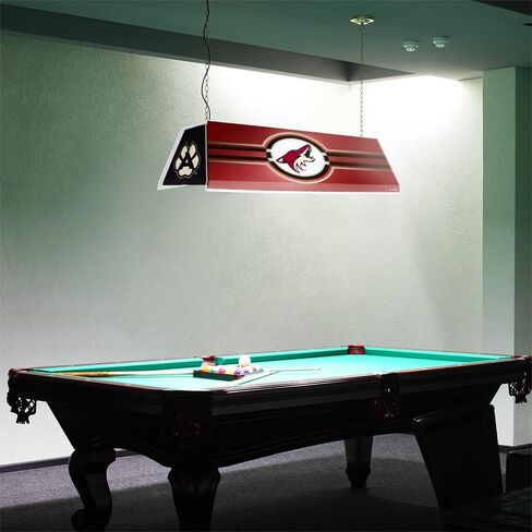 The Fan Brands NHL Arizona Coyotes: Edge Glow Pool Table Light - Sports Team Bar Sign Décor - Home Man Cave, Party Decoration - Made On Demand in Saudi Arabia