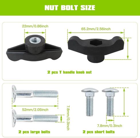 Universal Handle Fastening Kit – 2 Handles & 4 Bolts, Rust-Resistant, Tool-Free Installation in Saudi Arabia