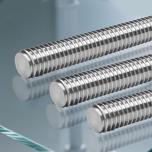 5 PCS M6-1.0 قضبان ملولبة بالكامل 304 خيوط الفولاذ المقاوم للصدأ in Kuwait