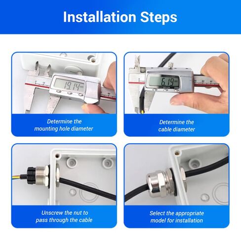 1Pcs Cable Gland NPT1 1/4, Stainless Steel Waterproof Glands Joints, IP68 Adjustable Connector Glands, Cord Grip Connectors with Gaskets and Locknut 22-33mm Diameter in Saudi Arabia