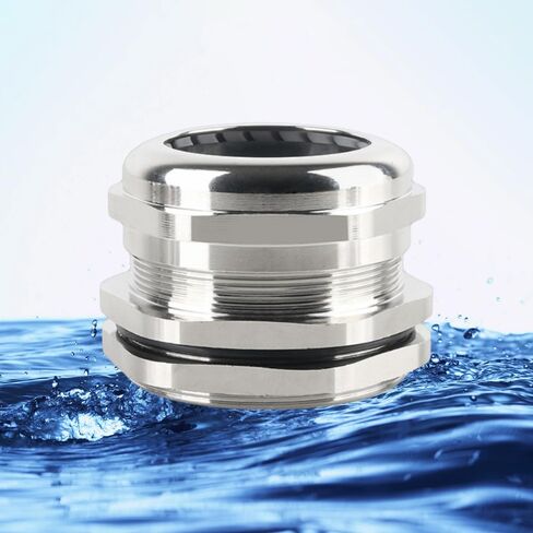 1Pcs Cable Gland NPT1 1/4, Stainless Steel Waterproof Glands Joints, IP68 Adjustable Connector Glands, Cord Grip Connectors with Gaskets and Locknut 22-33mm Diameter in Saudi Arabia