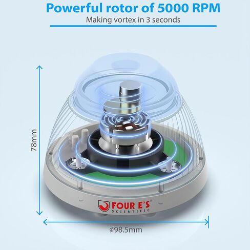FOUR E'S SCIENTIFIC 5000 RPM Vortex Mixer Paint Shaker, Fast Mixing Touch Mode for Miniature Paint, Lash Extensions Adhesive, Nail Polish in Kuwait