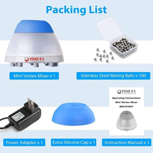FOUR E'S SCIENTIFIC 5000 RPM Vortex Mixer Paint Shaker, Fast Mixing Touch Mode for Miniature Paint, Lash Extensions Adhesive, Nail Polish in Kuwait