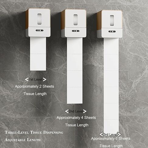 Automatic Paper Towel Dispenser Touchless for Kitchen Bathroom Wall Under Counter Mount Auto Cabinet Smart Touch Commercial Holder Electric Motion Sensor Hand Towel for Toilet (Brown Charge) in Saudi Arabia