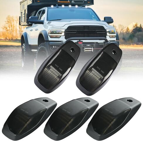 LED Cab Roof Lights Compatible with 2019-2024 RAM 2500 3500 4500 5500 Pickup Truck Cab Clearance Light 5PCS Amber Light Clear Lens in Saudi Arabia