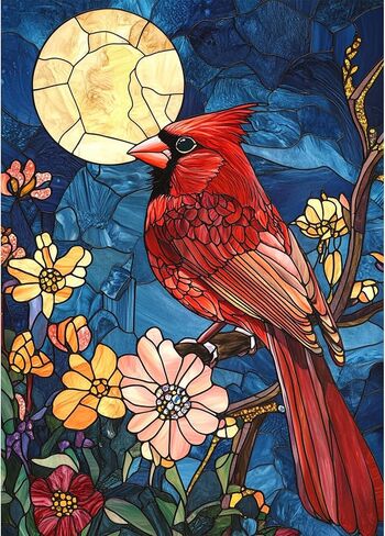 HEIBAGO Aurora Diamond Painting Kits for Adults - Forest Diamond Art Kits for Adults Beginner, DIY Starry Night Full Round Gem Crystal Art Paint by Diamond, Home Wall Decor 12 x 16 in in Kuwait