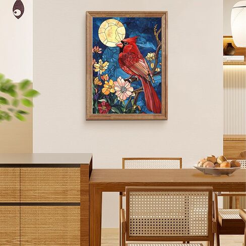 HEIBAGO Aurora Diamond Painting Kits for Adults - Forest Diamond Art Kits for Adults Beginner, DIY Starry Night Full Round Gem Crystal Art Paint by Diamond, Home Wall Decor 12 x 16 in in Kuwait