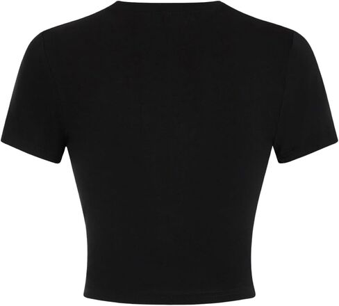 Verdusa Women's Y2K Tees Funny Shirts Letter Print Crop Tops 90s T-Shirt Vintage Outfit in Kuwait