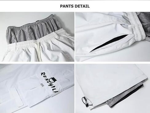 Winter SKi Pants Black White Baggy Hip-hop Men and Women Loose Single Board Double Board Wear-resistant Snow Pants in Saudi Arabia