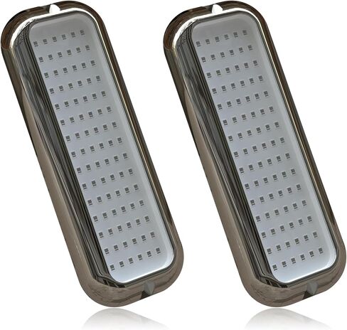 Goldlife B5 Underwater Boat Lights, Blue 2x3000LM DC10-30V IP68, 316L Shell & Clear Lens, Marine Waterproof Lights for Yacht Boat Transom Pontoon Exterior Interior Deck Stern RV Fishing (B5-3) in Saudi Arabia