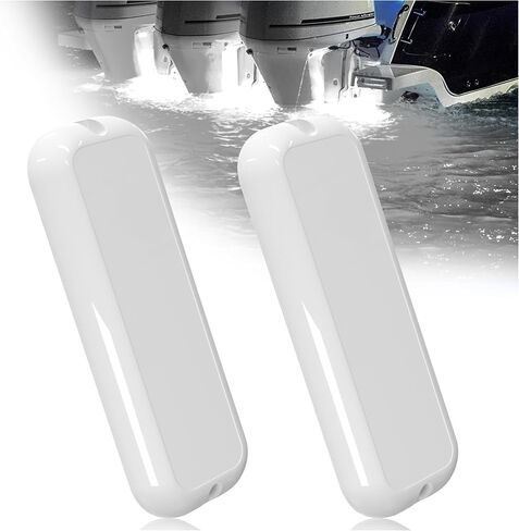 Goldlife B5 Underwater Boat Lights, Blue 2x3000LM DC10-30V IP68, 316L Shell & Clear Lens, Marine Waterproof Lights for Yacht Boat Transom Pontoon Exterior Interior Deck Stern RV Fishing (B5-3) in Saudi Arabia