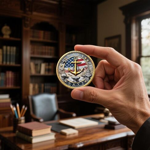 الذكرى 250 من عملة التذكارية العسكرية الأمريكية - الجيش ، البحرية ، فيلق مشاة البحرية ، عملة التحدي الوطنية ، هدية تقدير المحاربين القدامى (A#) in Kuwait