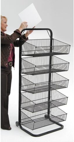 Hubert Metal Trial Size Size Rack - 24 "L X 16" D X 59 "H in Kuwait